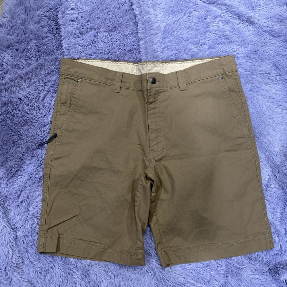 Men's Columbia Flex Shorts, Size‎ 38 Brown 10in L